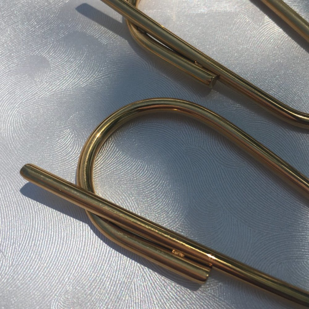 Statement 18K Gold Hoop Earrings - Picture 6 of 11